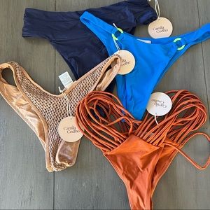 NWT! Camila Coelho x revolve bikini bottoms bundle
